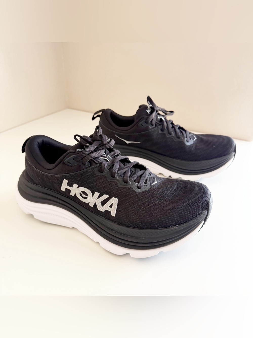 HOKA Women’s Gaviota 5 Black Running Shoes size 8B - Picture 5 of 10